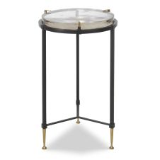 Ice Block Round Accent Table