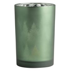 Evergreen Forest Frosted Vase 